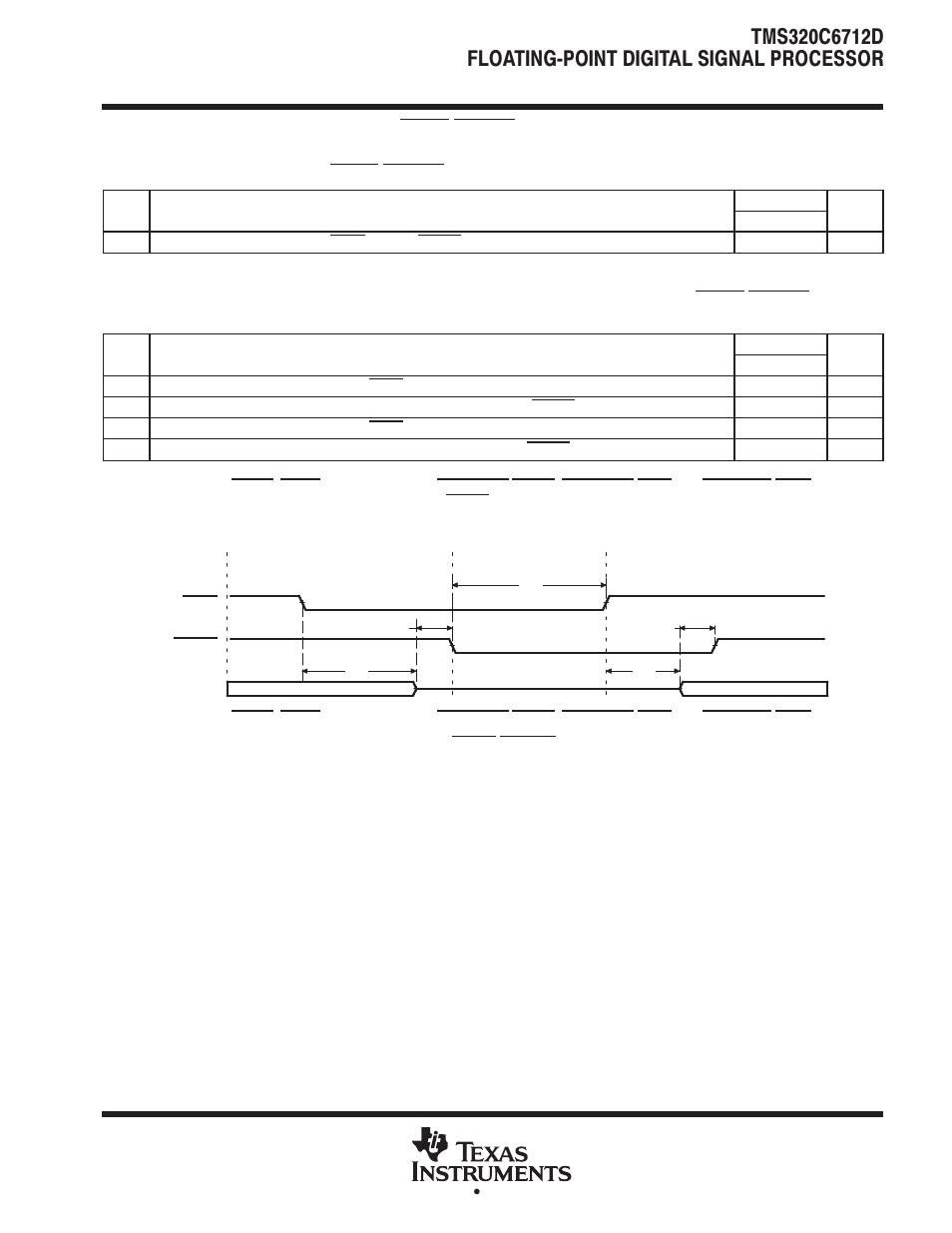 Hold\/holda\ timing, See figure 37) | Texas Instruments TMS320C6712D User Manual | Page 81 / 102