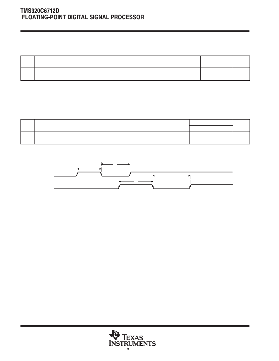 General-purpose input/output (gpio) port timing, See figure 48) | Texas Instruments TMS320C6712D User Manual | Page 96 / 102