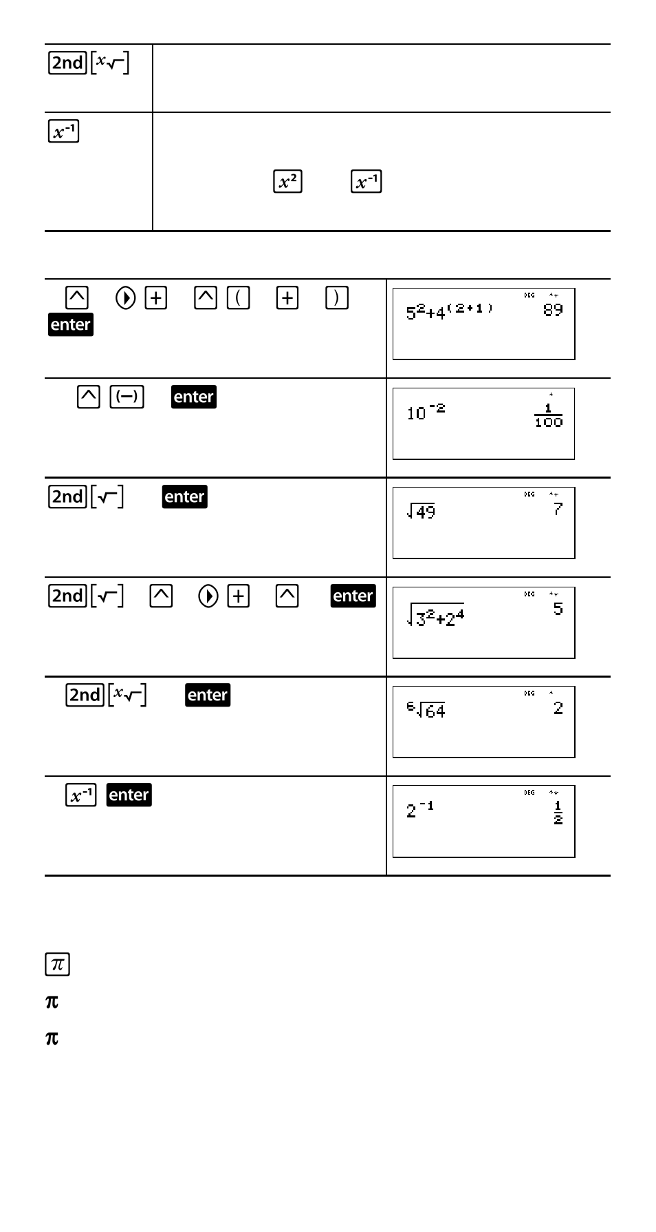 Examples | Texas Instruments TI-30XS User Manual | Page 17 / 44