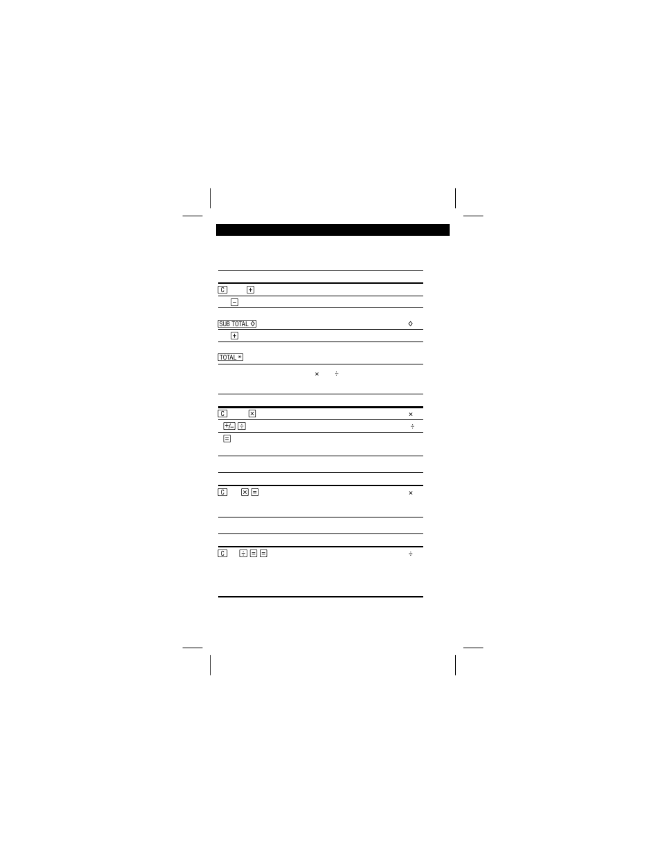 Opérations de base | Texas Instruments TI-5640 User Manual | Page 14 / 34