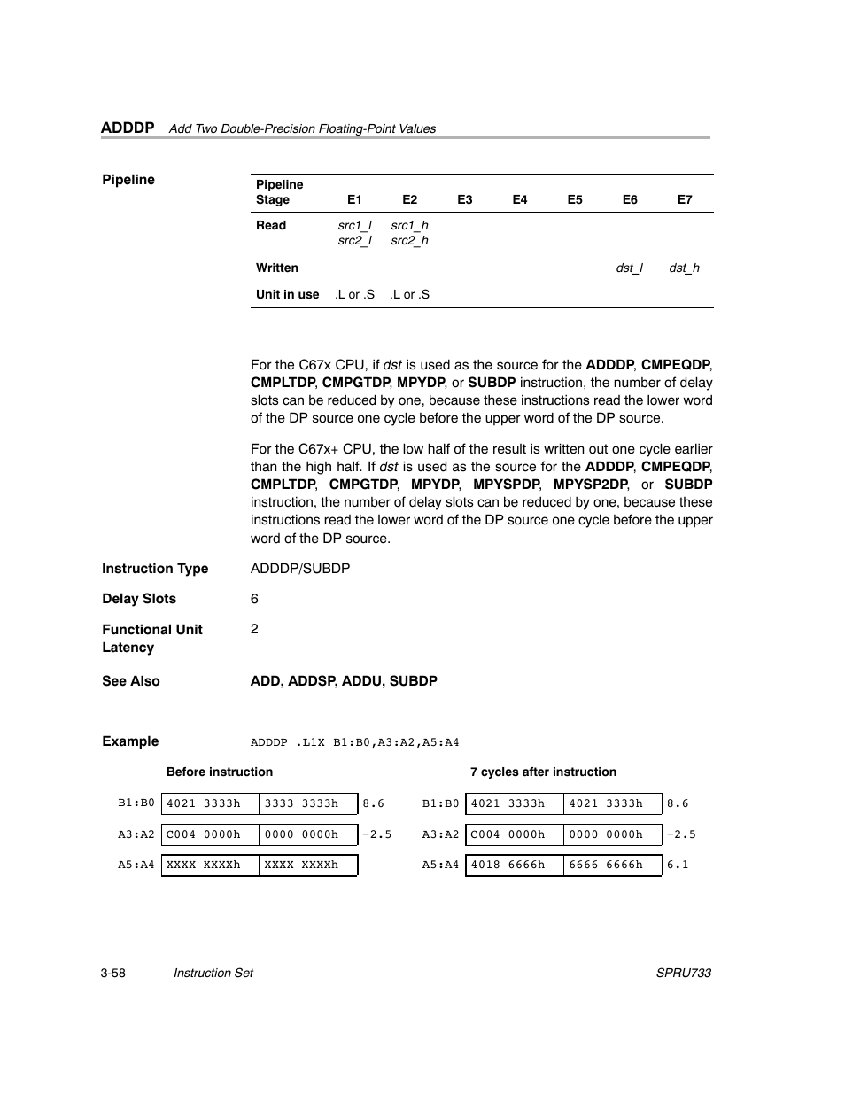 Texas Instruments TMS320C67X/C67X+ DSP User Manual | Page 118 / 465