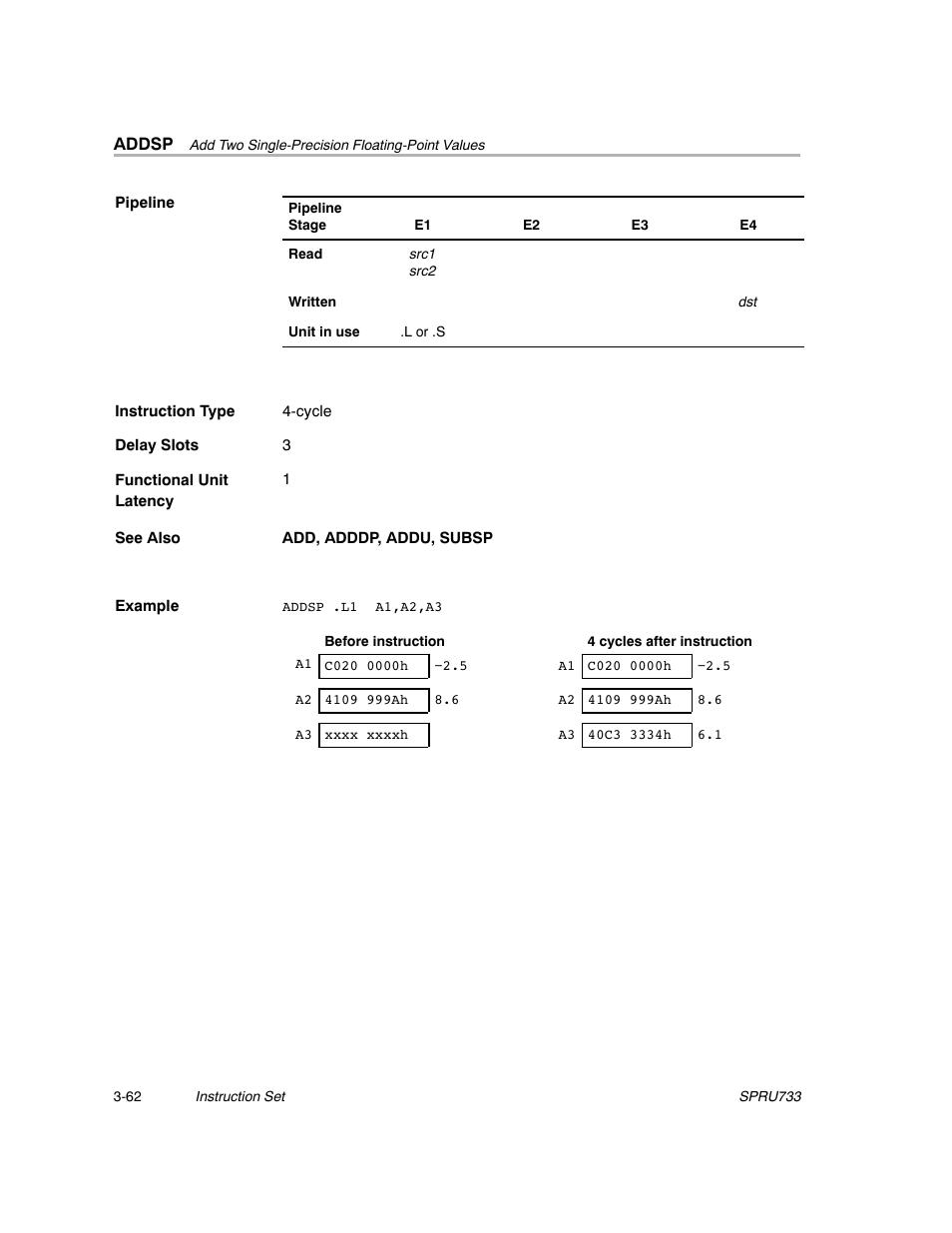 Texas Instruments TMS320C67X/C67X+ DSP User Manual | Page 122 / 465