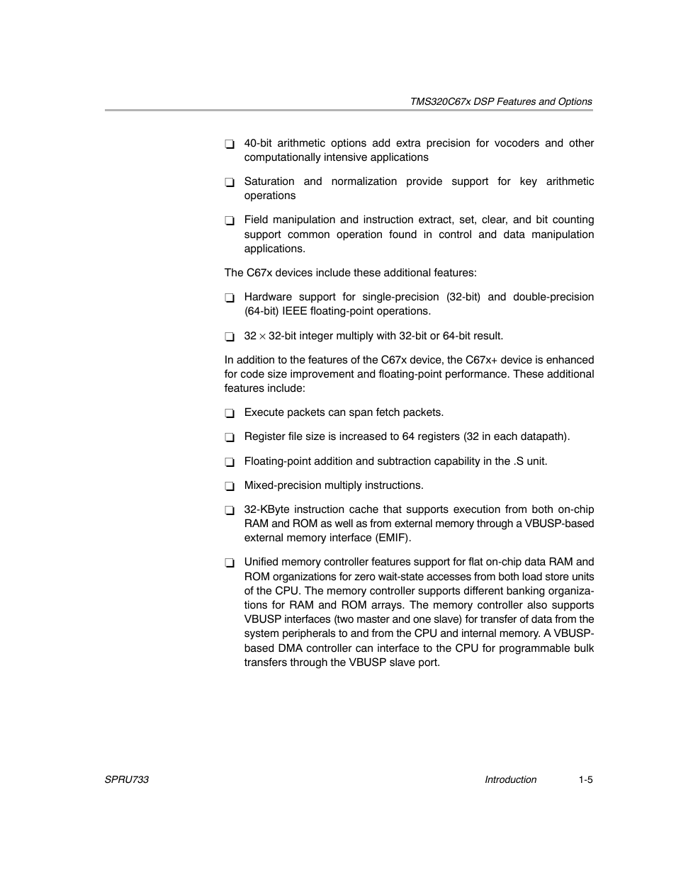 Texas Instruments TMS320C67X/C67X+ DSP User Manual | Page 22 / 465