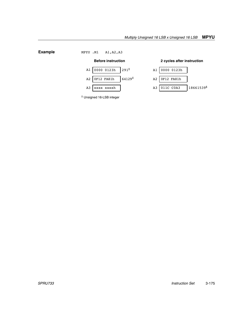 Mpyu | Texas Instruments TMS320C67X/C67X+ DSP User Manual | Page 235 / 465