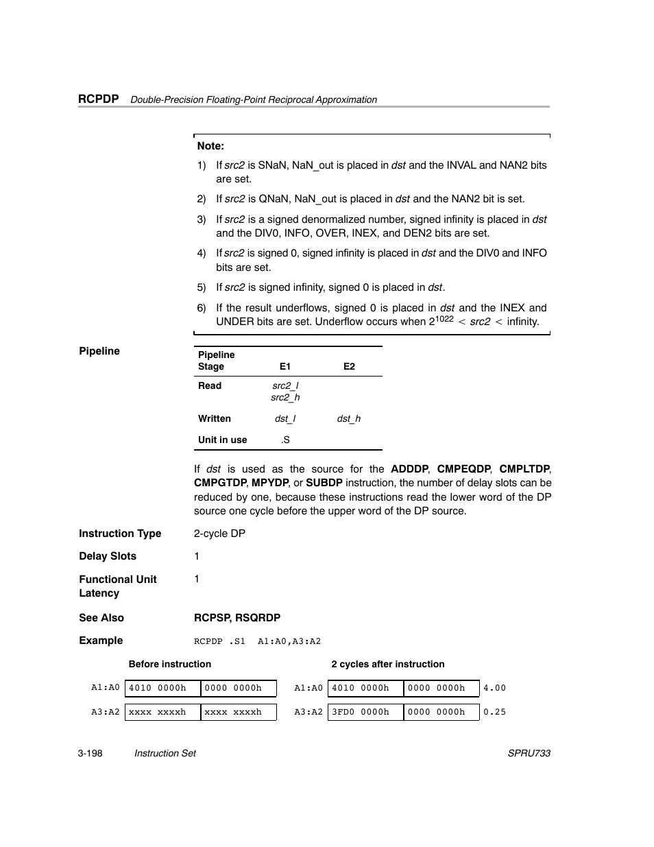 Texas Instruments TMS320C67X/C67X+ DSP User Manual | Page 258 / 465