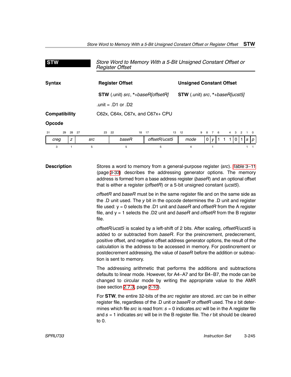 Texas Instruments TMS320C67X/C67X+ DSP User Manual | Page 305 / 465
