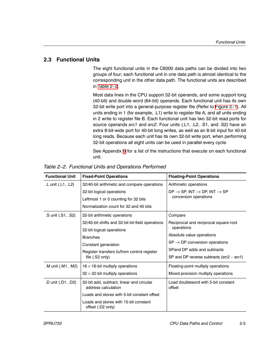 3 functional units | Texas Instruments TMS320C67X/C67X+ DSP User Manual | Page 31 / 465