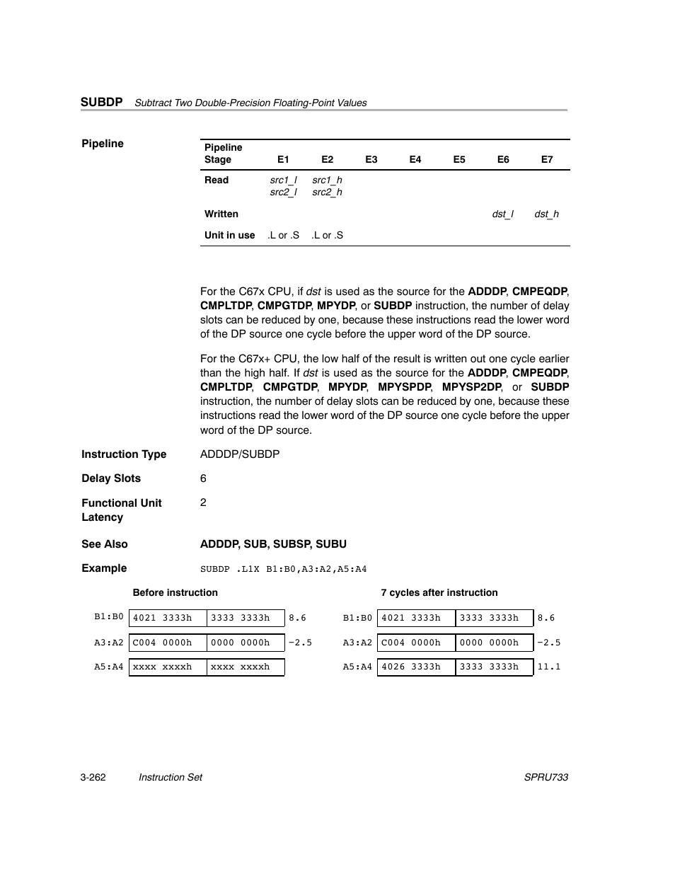 Texas Instruments TMS320C67X/C67X+ DSP User Manual | Page 322 / 465