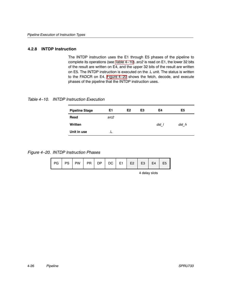 8 intdp instruction | Texas Instruments TMS320C67X/C67X+ DSP User Manual | Page 358 / 465
