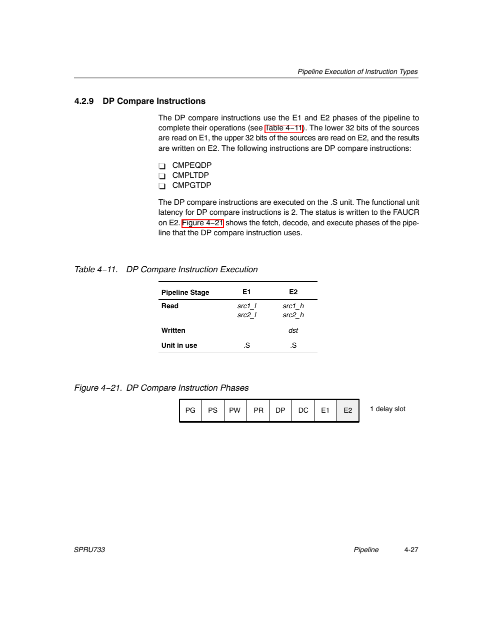 9 dp compare instructions | Texas Instruments TMS320C67X/C67X+ DSP User Manual | Page 359 / 465