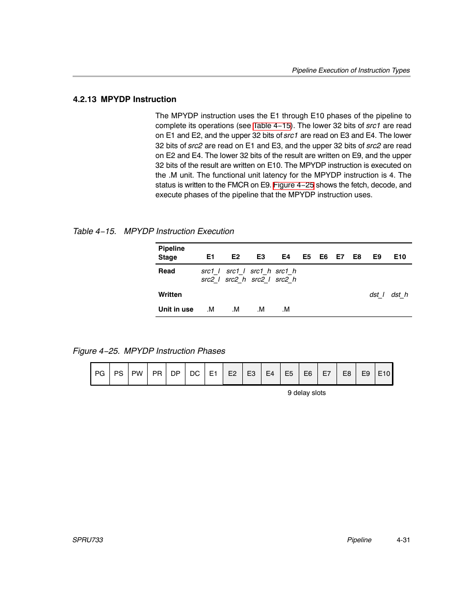 13 mpydp instruction | Texas Instruments TMS320C67X/C67X+ DSP User Manual | Page 363 / 465