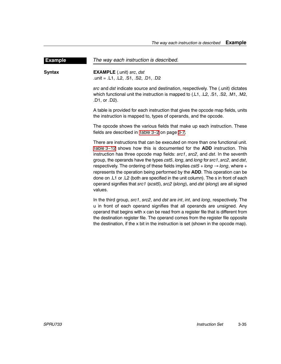 Example | Texas Instruments TMS320C67X/C67X+ DSP User Manual | Page 95 / 465