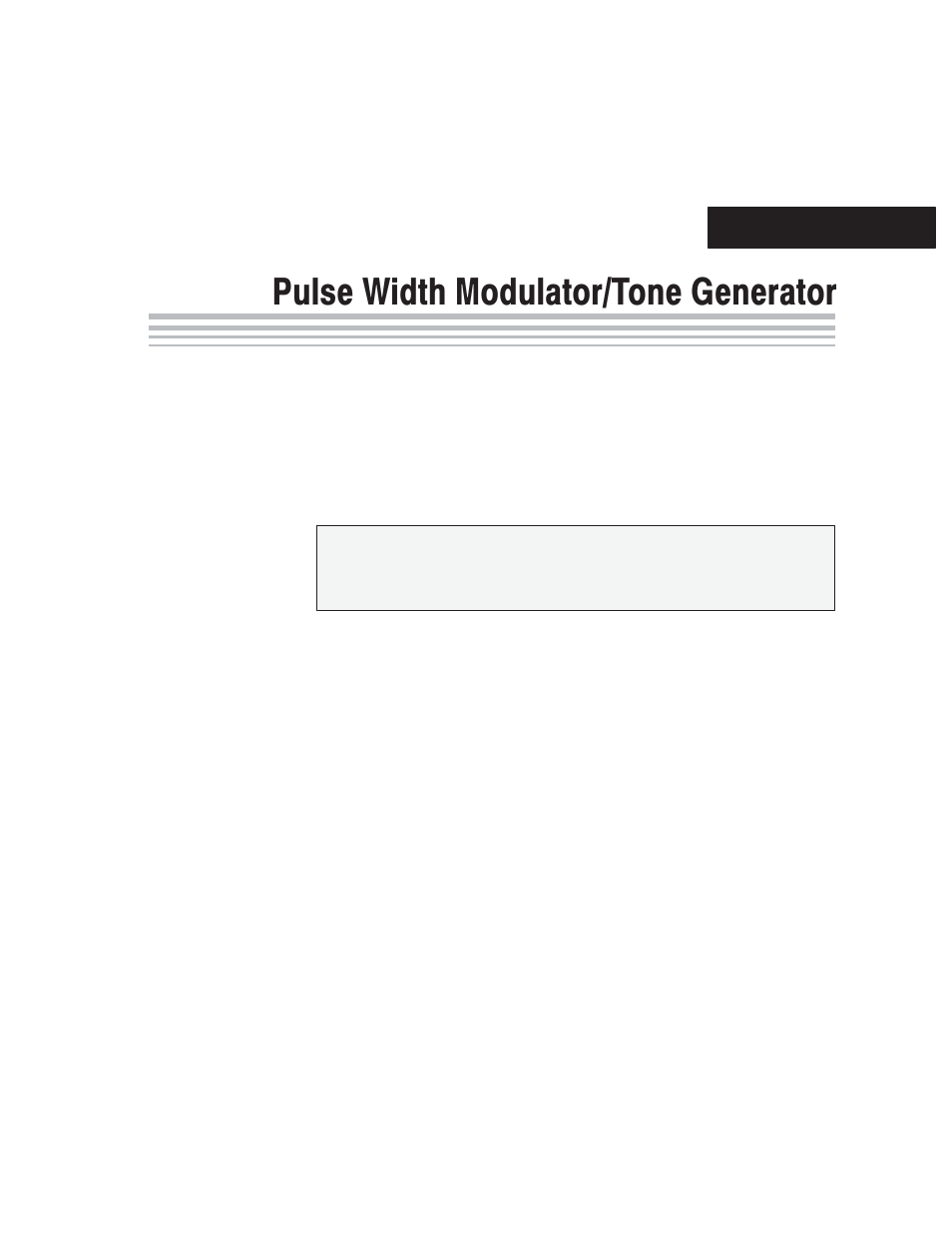 Pulse width modulator/tone generator, Chapter 11 | Texas Instruments MSC1210 User Manual | Page 125 / 324