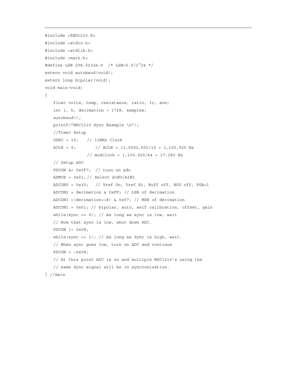 Texas Instruments MSC1210 User Manual | Page 159 / 324