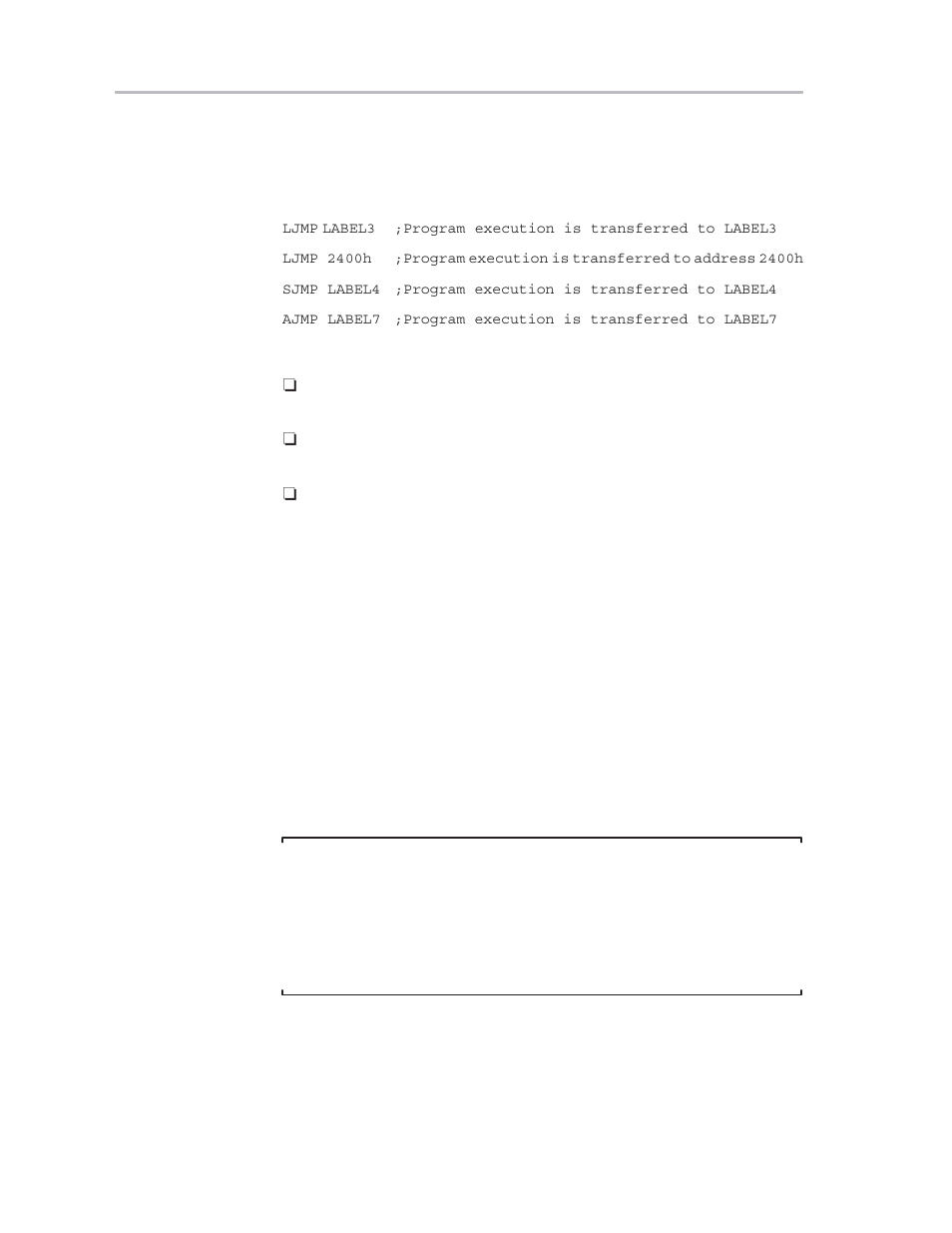 7 changing program flow (ljmp, sjmp, ajmp) | Texas Instruments MSC1210 User Manual | Page 200 / 324