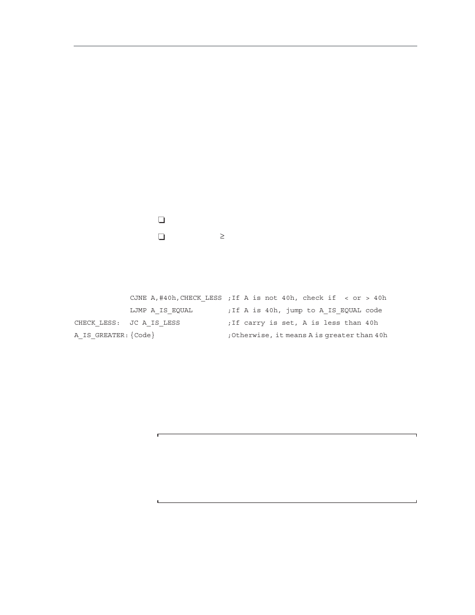 15 less than and greater than comparison (cjne) | Texas Instruments MSC1210 User Manual | Page 211 / 324