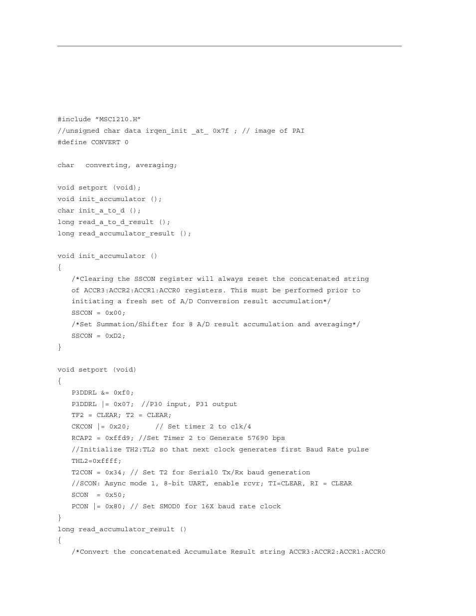 Texas Instruments MSC1210 User Manual | Page 250 / 324