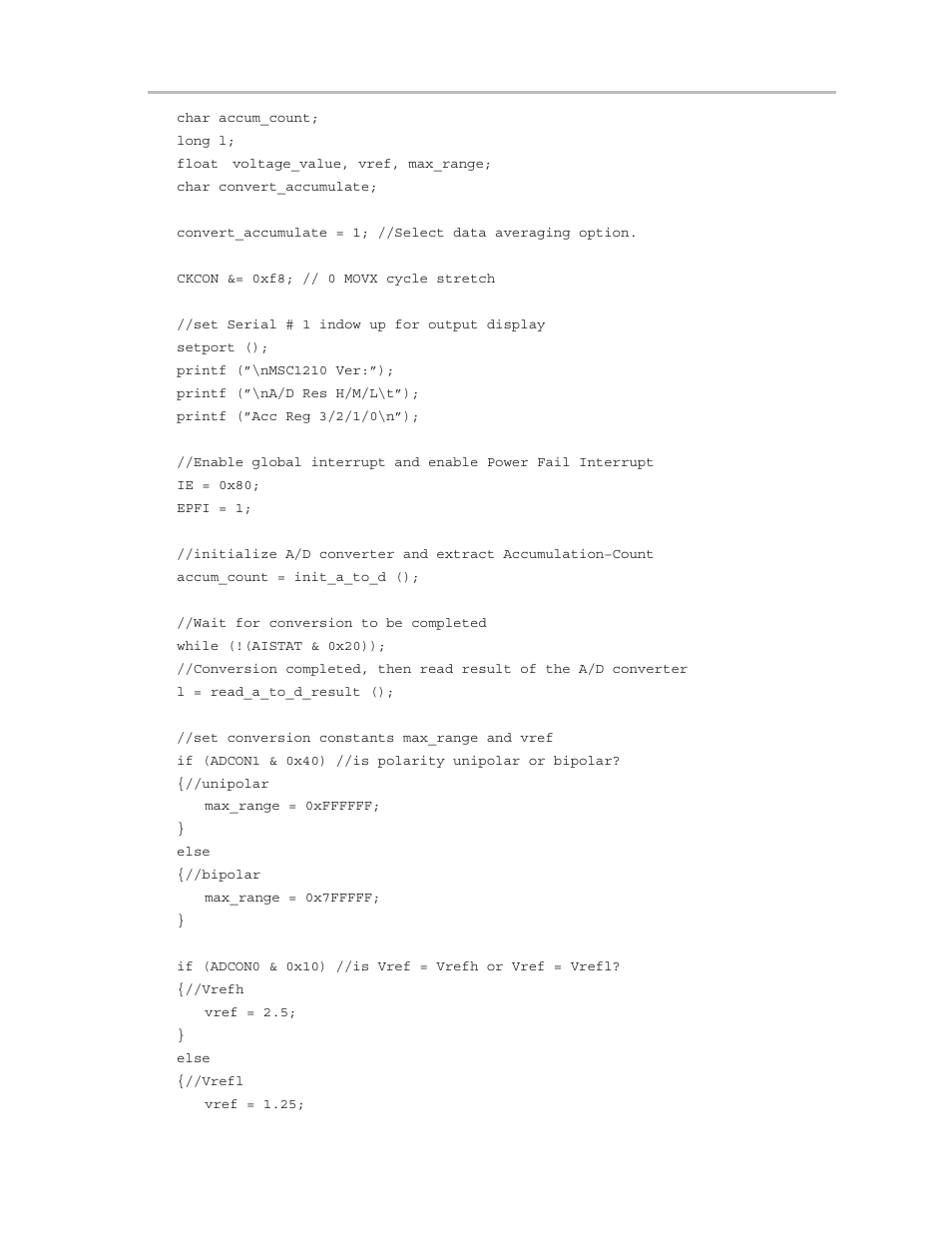 Texas Instruments MSC1210 User Manual | Page 253 / 324