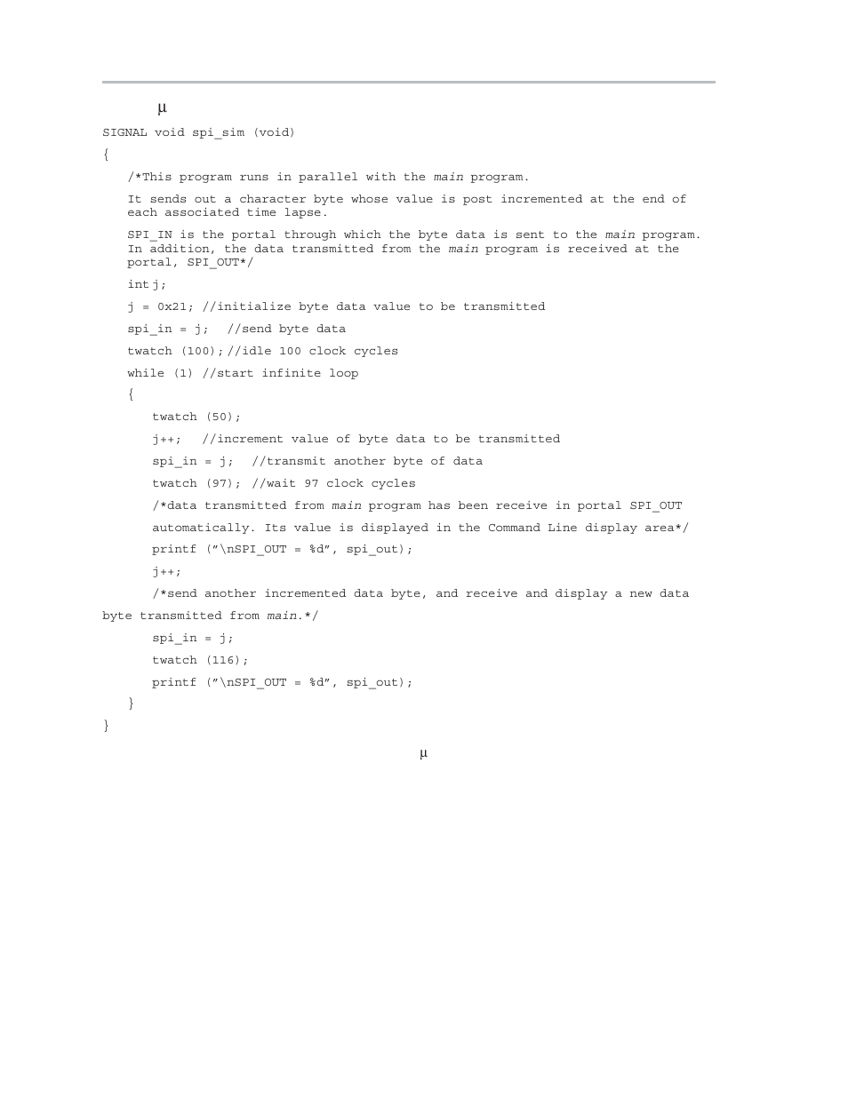 12 µ vision 2 debug program example | Texas Instruments MSC1210 User Manual | Page 266 / 324