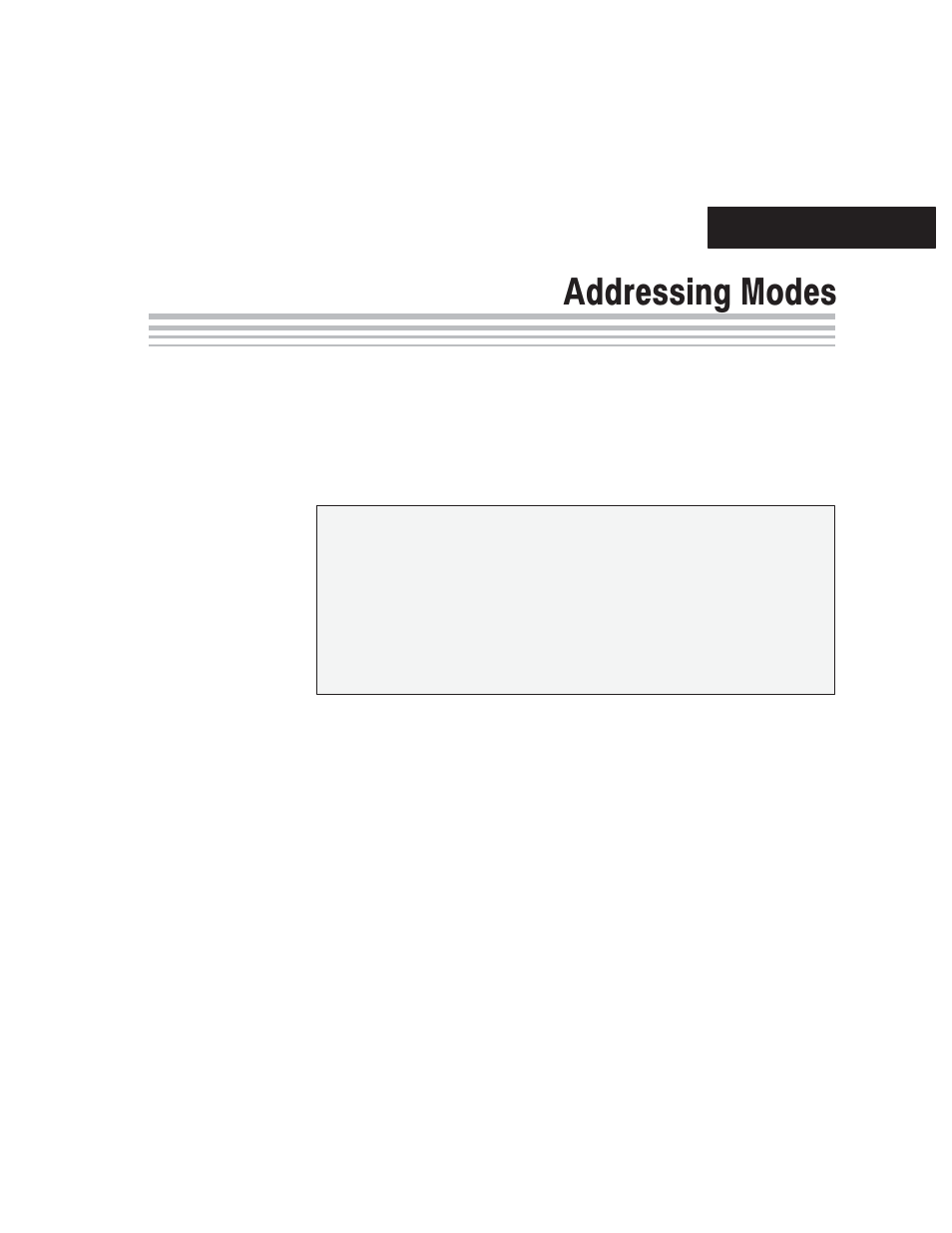 Addressing modes, Chapter 5 | Texas Instruments MSC1210 User Manual | Page 55 / 324