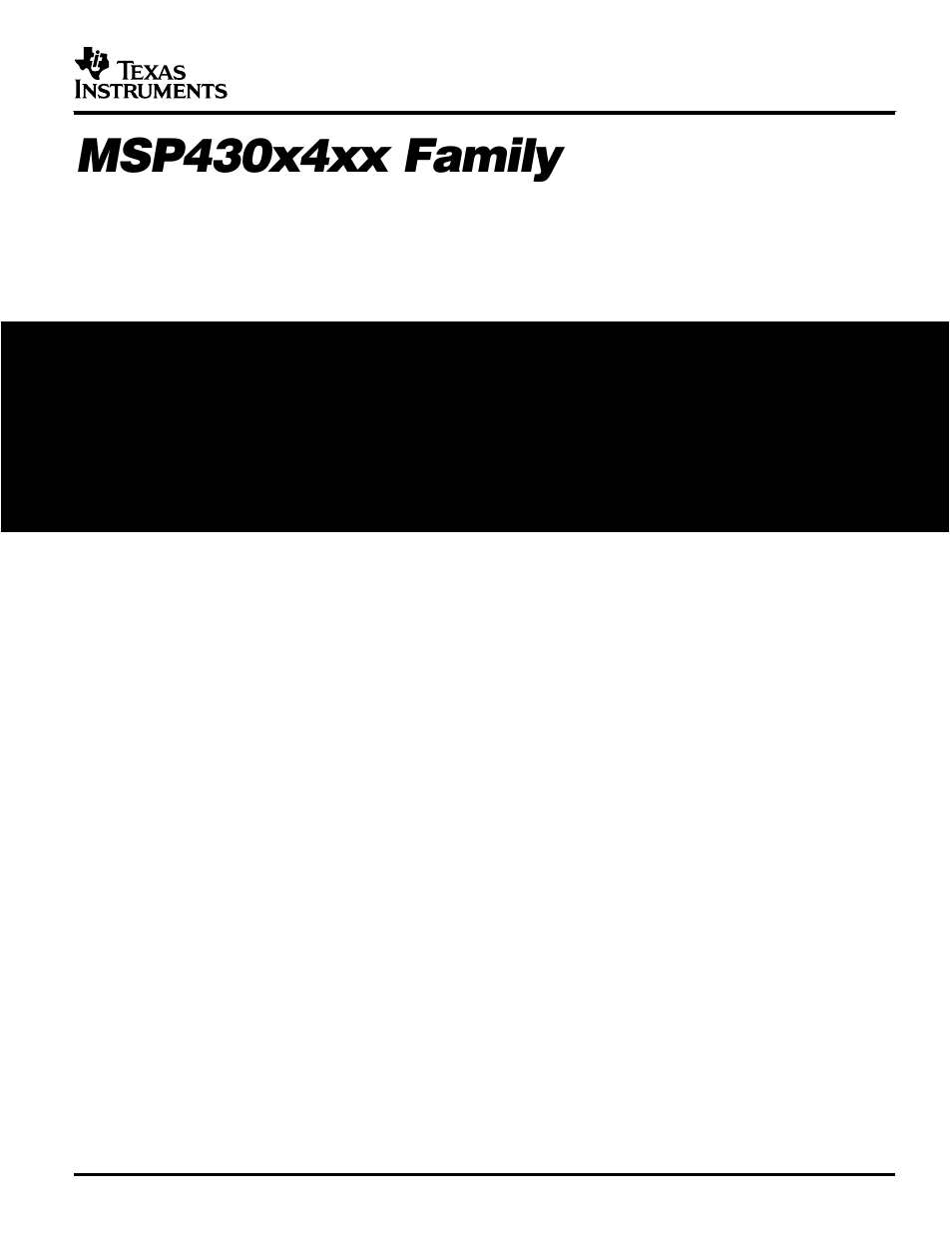 Texas Instruments MSP430x4xx User Manual | 512 pages