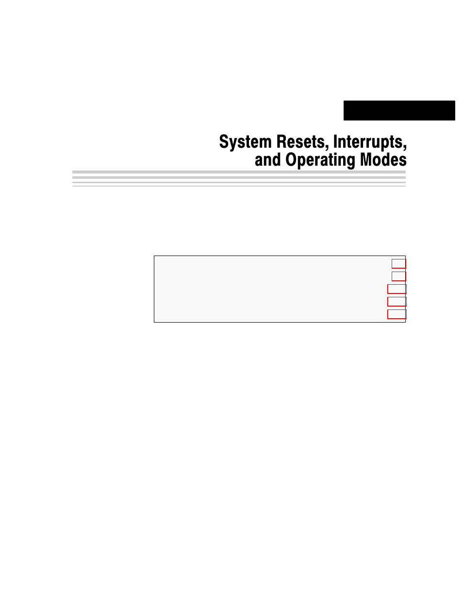 System resets, interrupts, and operating modes, Chapter 2 | Texas Instruments MSP430x4xx User Manual | Page 19 / 512