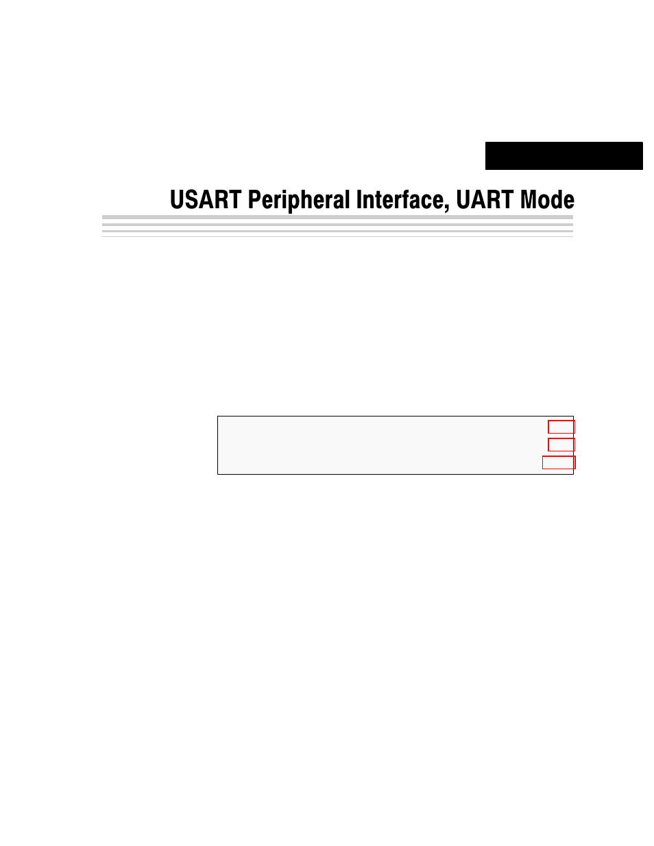 Chapter 14: usart peripheral interface, uart mode, Usart peripheral interface, uart mode, Chapter 14 | Texas Instruments MSP430x4xx User Manual | Page 258 / 512