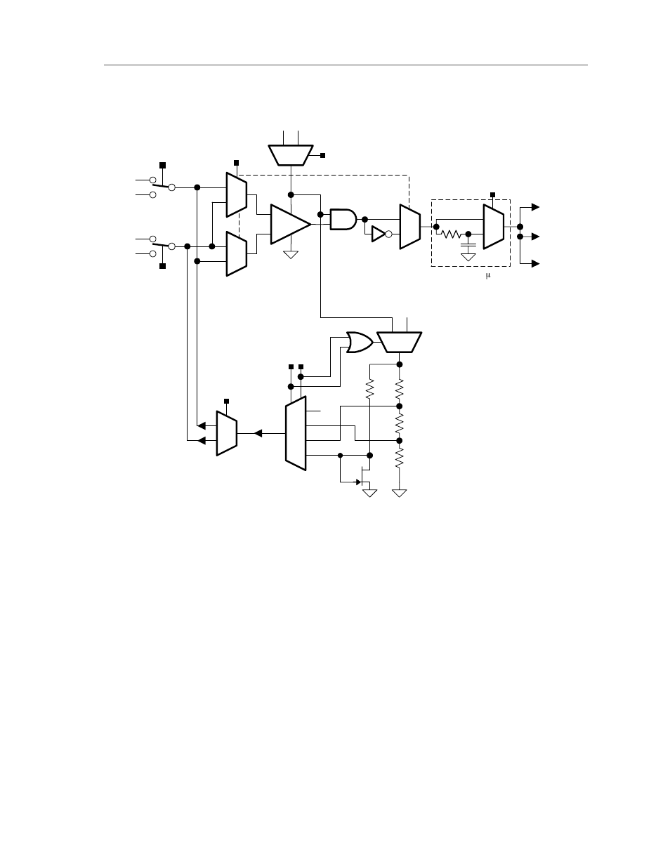 Figure 17−1. comparator_a block diagram | Texas Instruments MSP430x4xx User Manual | Page 323 / 512