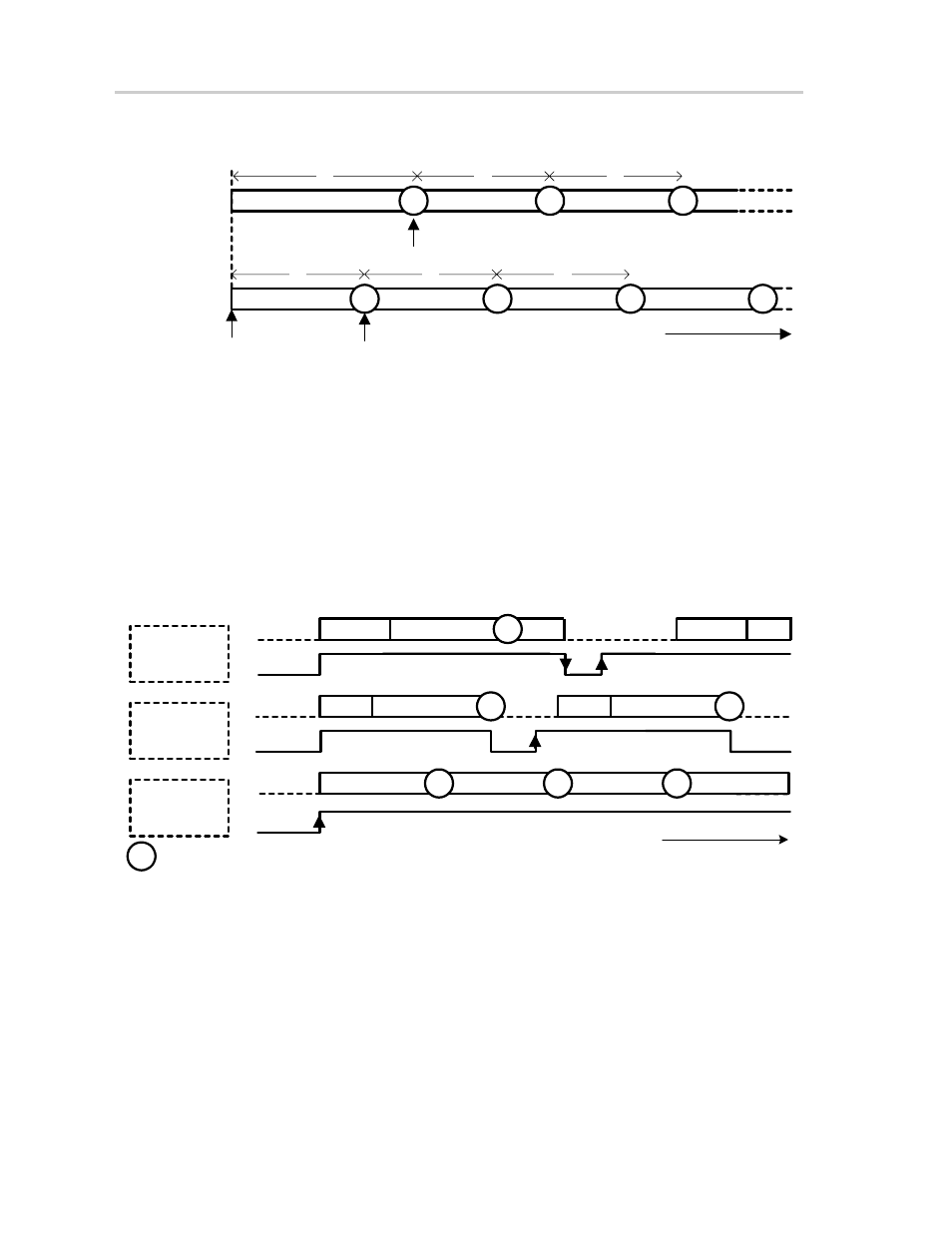 Figure 21−9. start of conversion using preload, Figure 21−10. preload and channel synchronization | Texas Instruments MSP430x4xx User Manual | Page 417 / 512