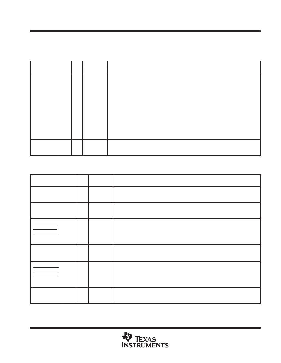 Continued) | Texas Instruments THUNDER TNETX3270 User Manual | Page 7 / 65