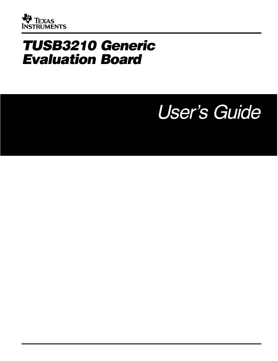 Texas Instruments TUSB3210 User Manual | 22 pages