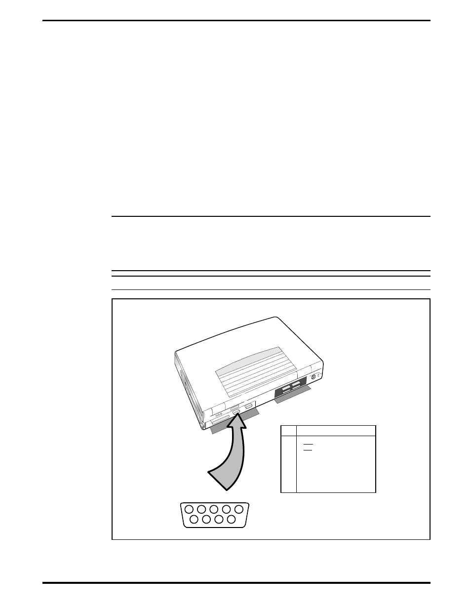 Installing external serial port device | Texas Instruments EXTENSA 570CD User Manual | Page 28 / 85