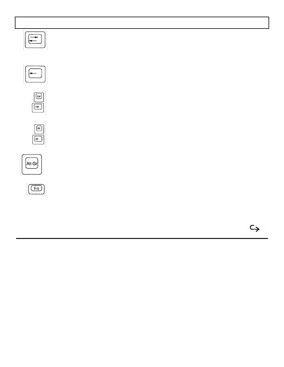 Backspace, Ctrl, Alt gr | Keyboard | Texas Instruments TravelMate 2000 User Manual | Page 38 / 208