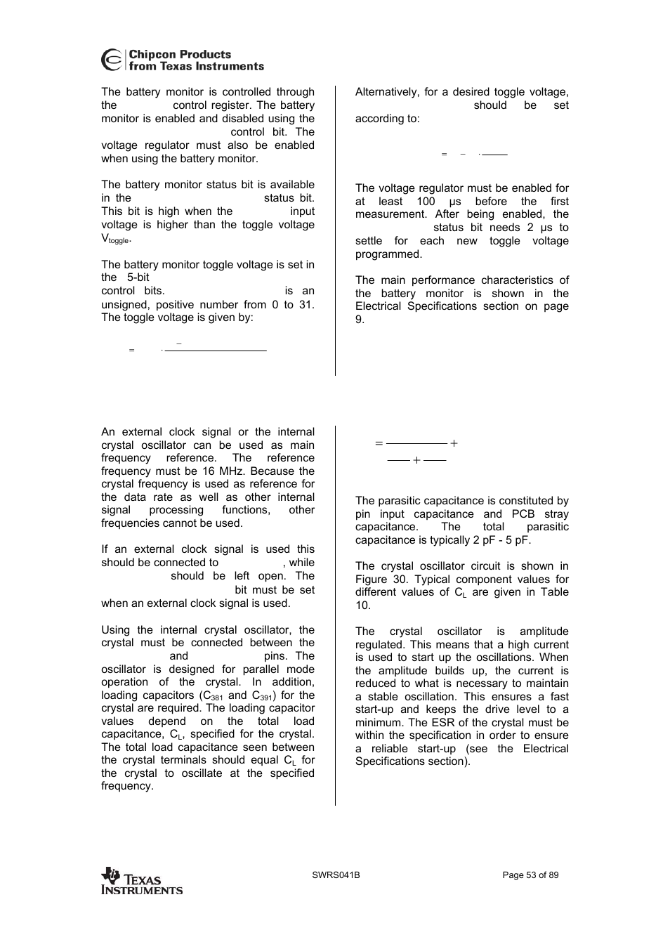 Crystal oscillator, Cc2420, 31 crystal oscillator | Texas Instruments 3138 155 232931 User Manual | Page 53 / 90