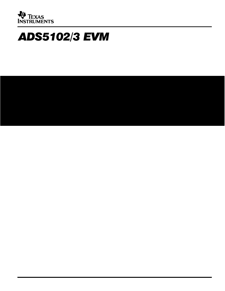 Texas Instruments ADS5102 EVM User Manual | 26 pages