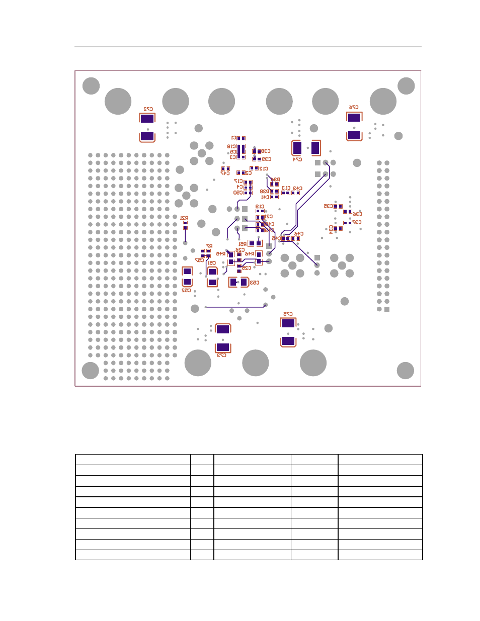 2 bill of materials, Figure 2–4. bottom layer, Table 2–1. bill of materials | Texas Instruments ADS5102 EVM User Manual | Page 17 / 26