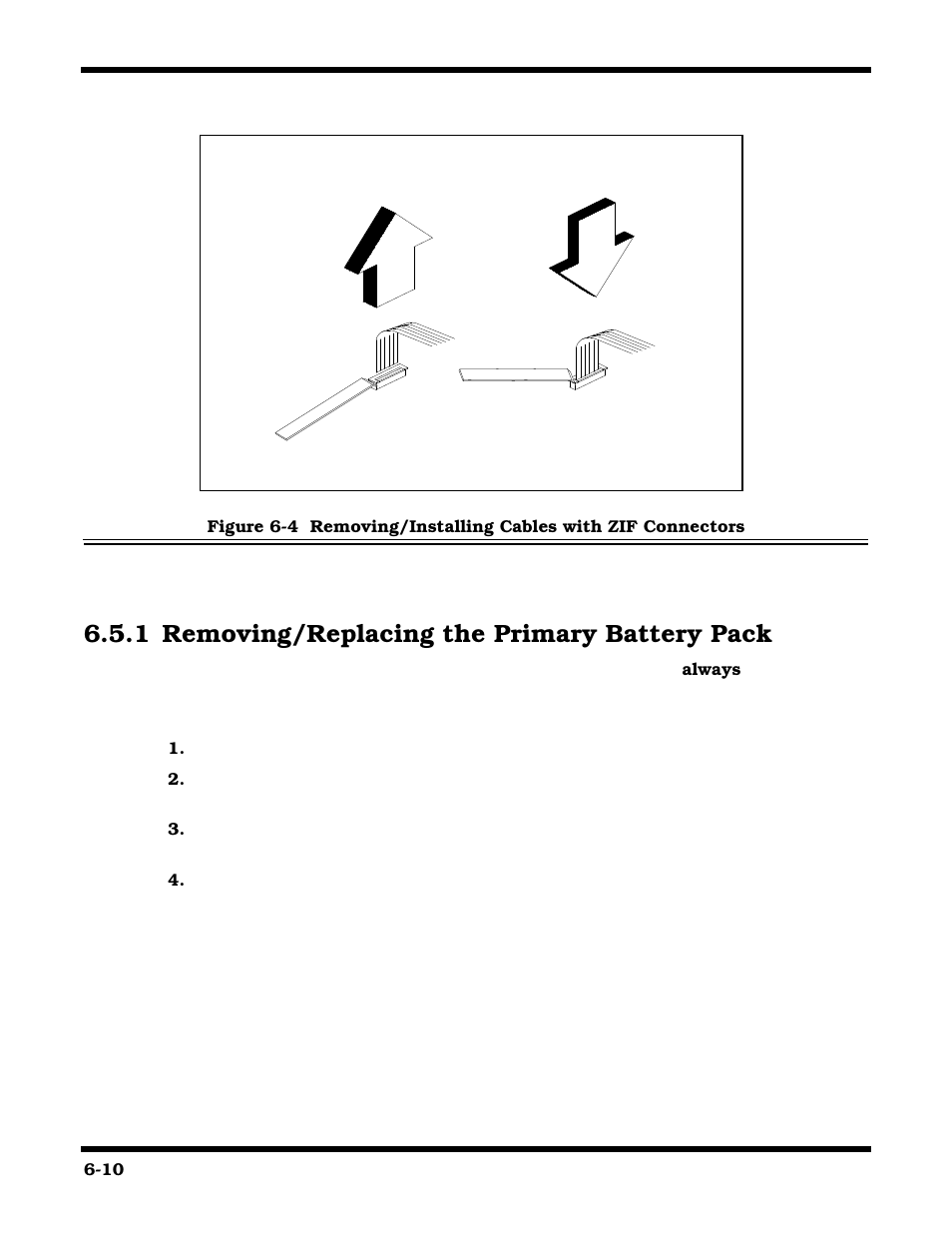 Removing/replacing the primary battery pack, 1 removing/replacing the primary battery pack | Texas Instruments 660 User Manual | Page 104 / 147