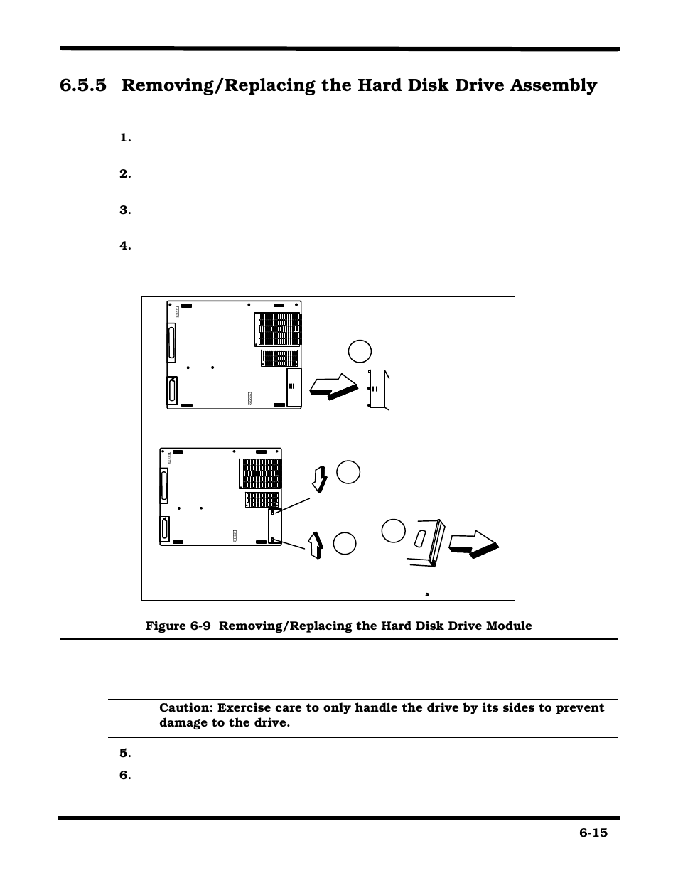 Removing/replacing the hard disk drive assembly, 5 removing/replacing the hard disk drive assembly | Texas Instruments 660 User Manual | Page 109 / 147