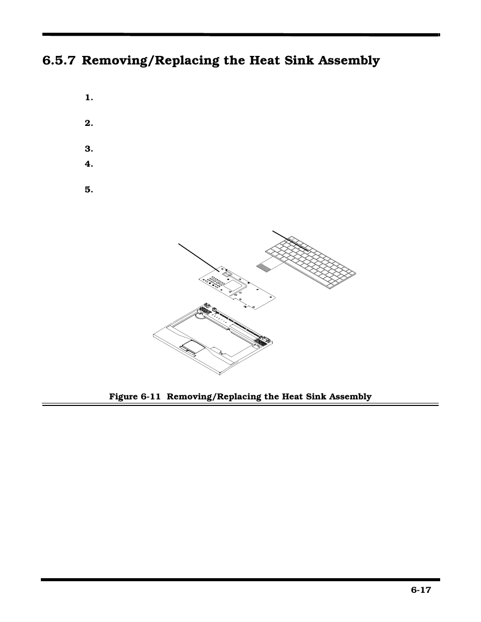 Removing/replacing the heat sink assembly, 7 removing/replacing the heat sink assembly | Texas Instruments 660 User Manual | Page 111 / 147