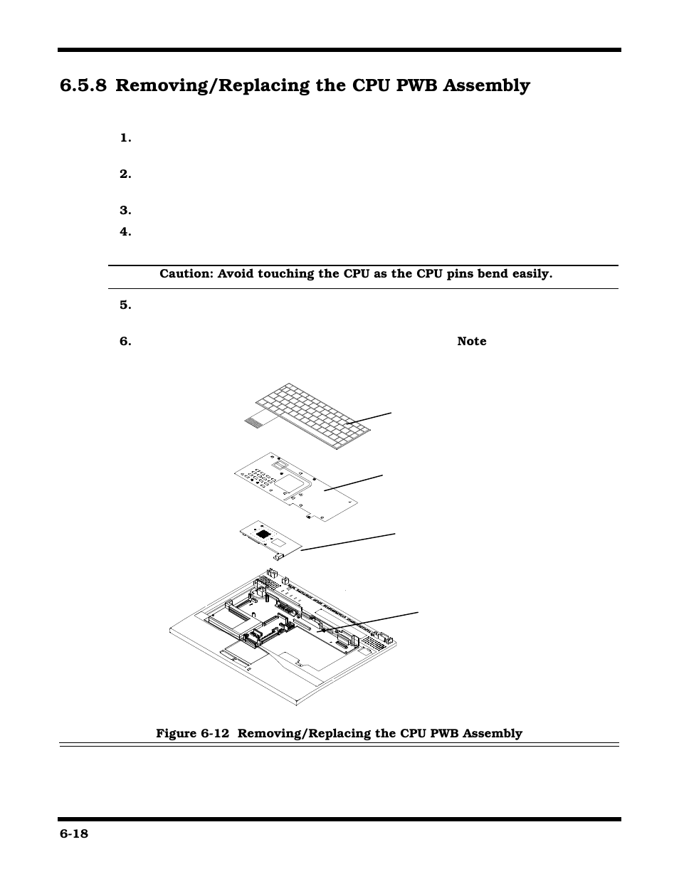 Removing/replacing the cpu pwb assembly, 8 removing/replacing the cpu pwb assembly | Texas Instruments 660 User Manual | Page 112 / 147