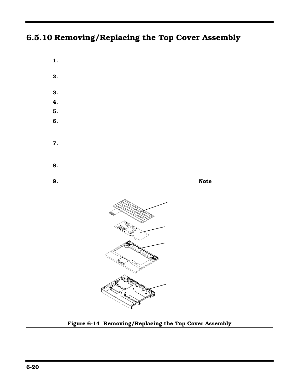 Removing/replacing the top cover assembly, 10 removing/replacing the top cover assembly | Texas Instruments 660 User Manual | Page 114 / 147