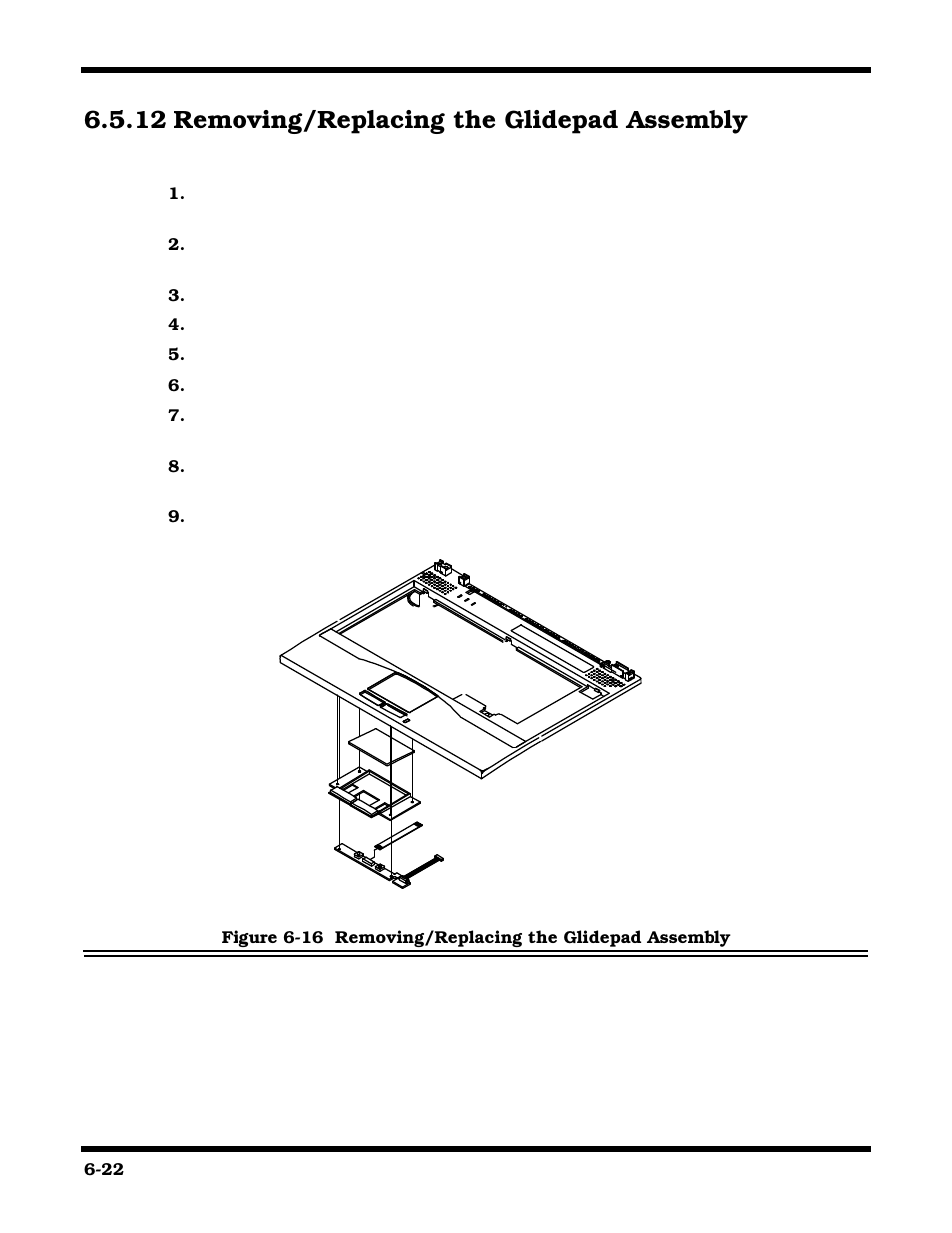 Removing/replacing the glidepad assembly, 12 removing/replacing the glidepad assembly | Texas Instruments 660 User Manual | Page 116 / 147