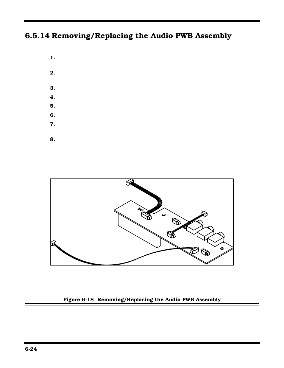 Removing/replacing the audio pwb assembly, 14 removing/replacing the audio pwb assembly | Texas Instruments 660 User Manual | Page 118 / 147