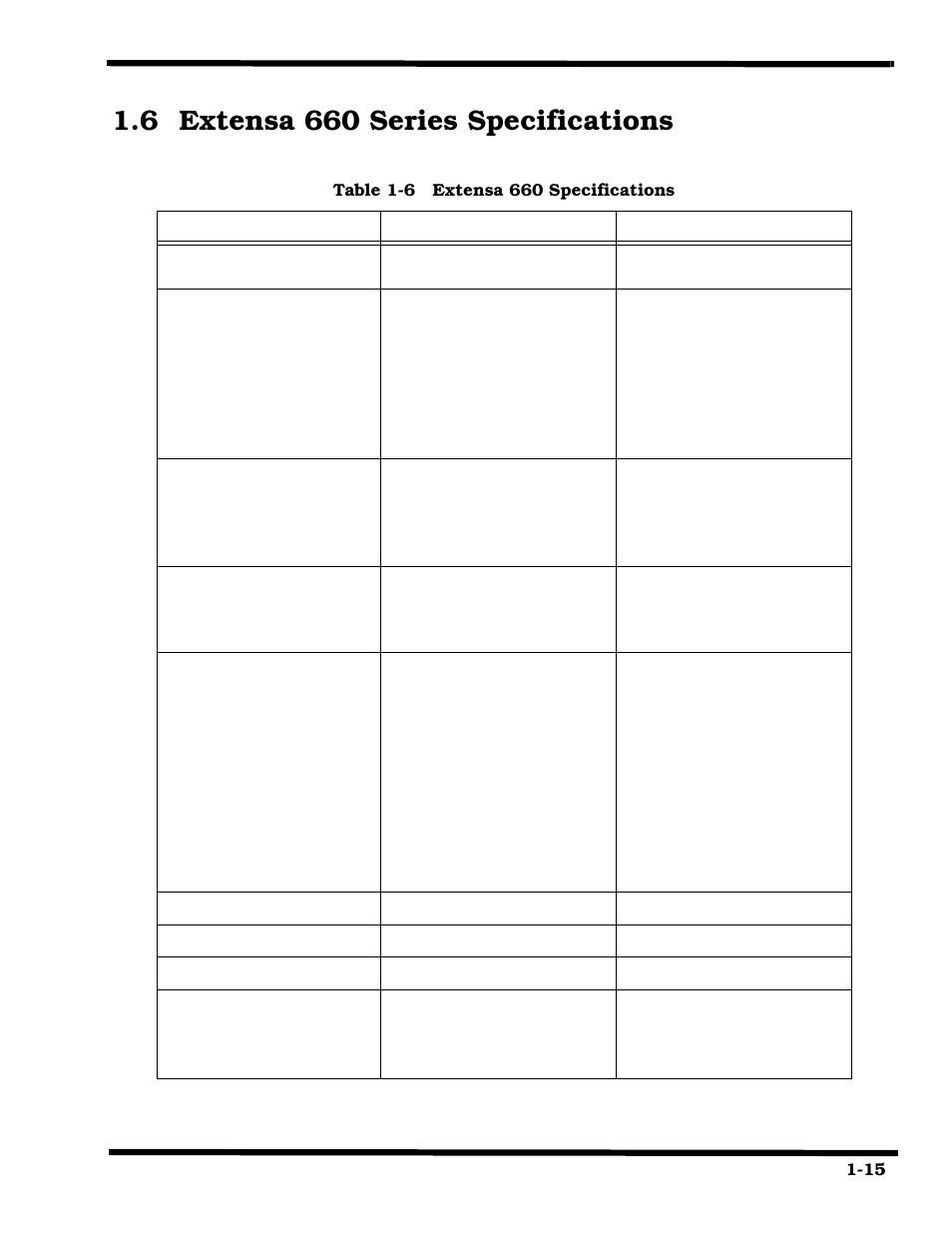 Extensa 660 series specifications, 6 extensa 660 series specifications | Texas Instruments 660 User Manual | Page 23 / 147