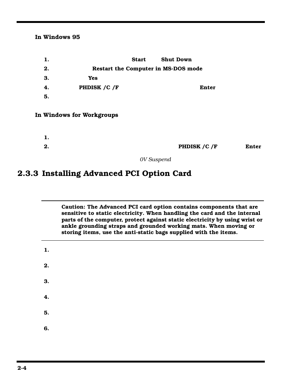 Installing advanced pci option card, 3 installing advanced pci option card | Texas Instruments 660 User Manual | Page 30 / 147