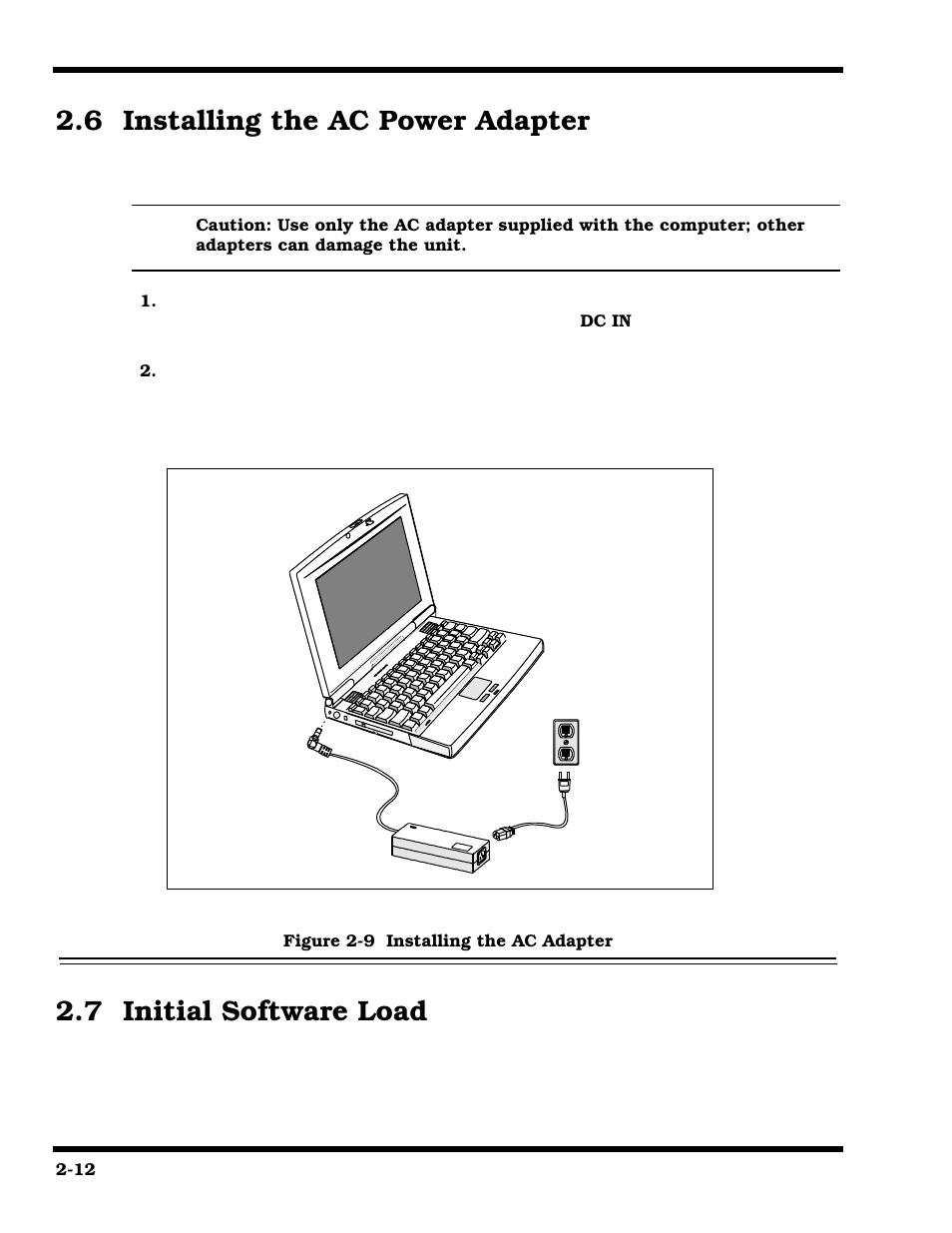 Installing the ac power adapter, Initial software load, 6 installing the ac power adapter | 7 initial software load | Texas Instruments 660 User Manual | Page 38 / 147