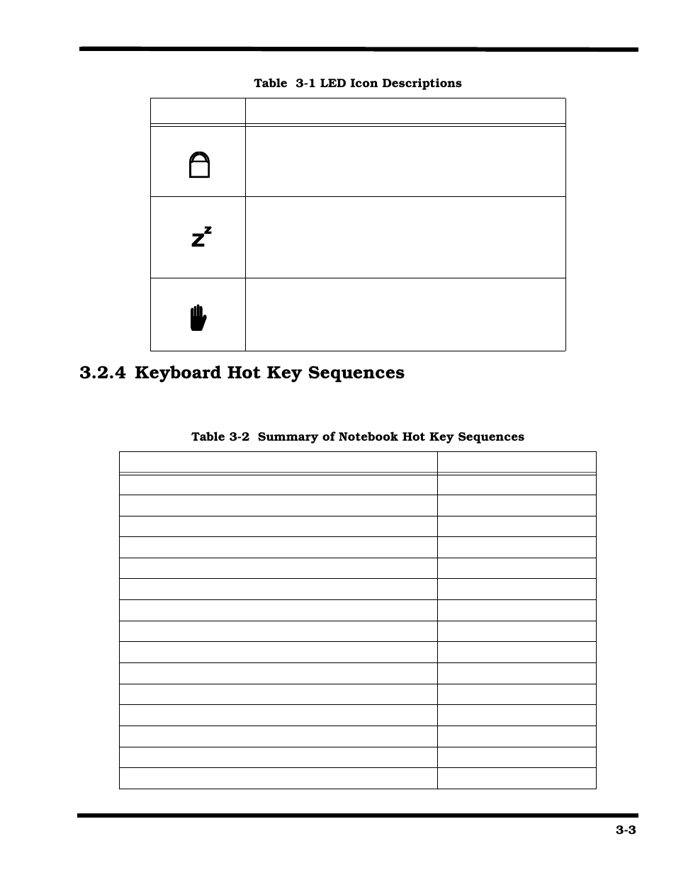 Keyboard hot key sequences, 4 keyboard hot key sequences | Texas Instruments 660 User Manual | Page 45 / 147