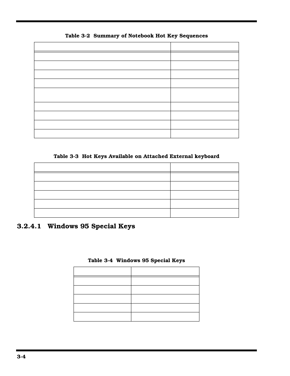 Windows 95 special keys, 1 windows 95 special keys | Texas Instruments 660 User Manual | Page 46 / 147