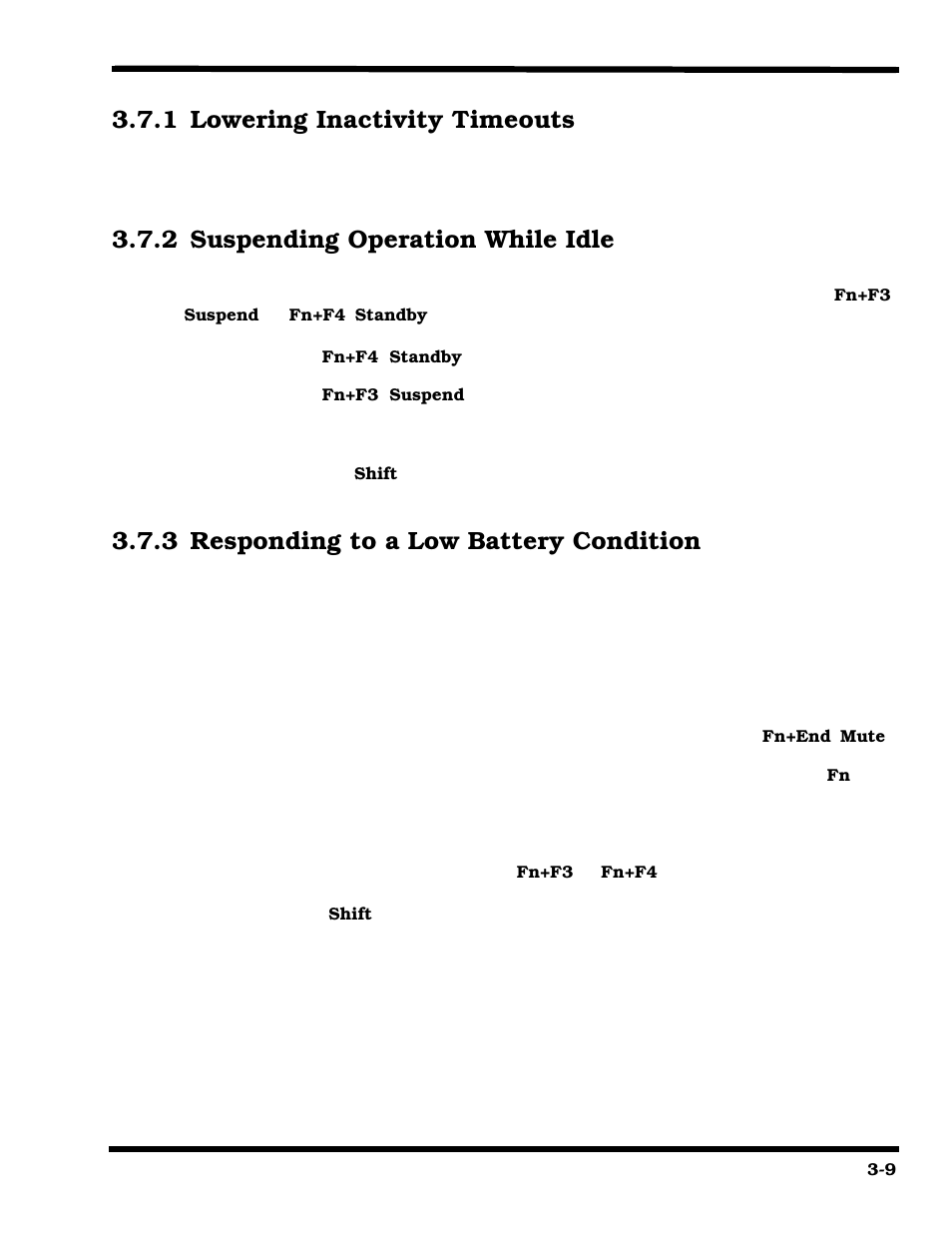 Battery saving tips, Lowering inactivity timeouts, Suspending operation while idle | Responding to a low battery condition, 1 lowering inactivity timeouts, 2 suspending operation while idle, 3 responding to a low battery condition | Texas Instruments 660 User Manual | Page 51 / 147