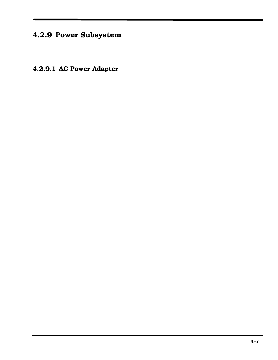 Power subsystem, Ac power adapter, 9 power subsystem | Texas Instruments 660 User Manual | Page 59 / 147